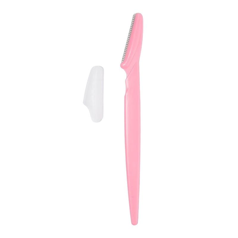 Straight-bladed sharp eyebrow trimming scissors