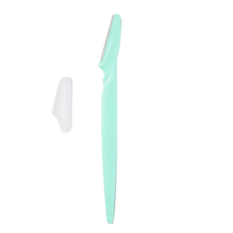 Straight-bladed sharp eyebrow trimming scissors