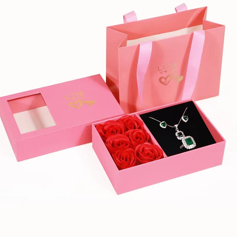 Valentine's Day Six Roses Jewelry Box