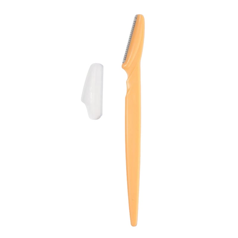 Straight-bladed sharp eyebrow trimming scissors