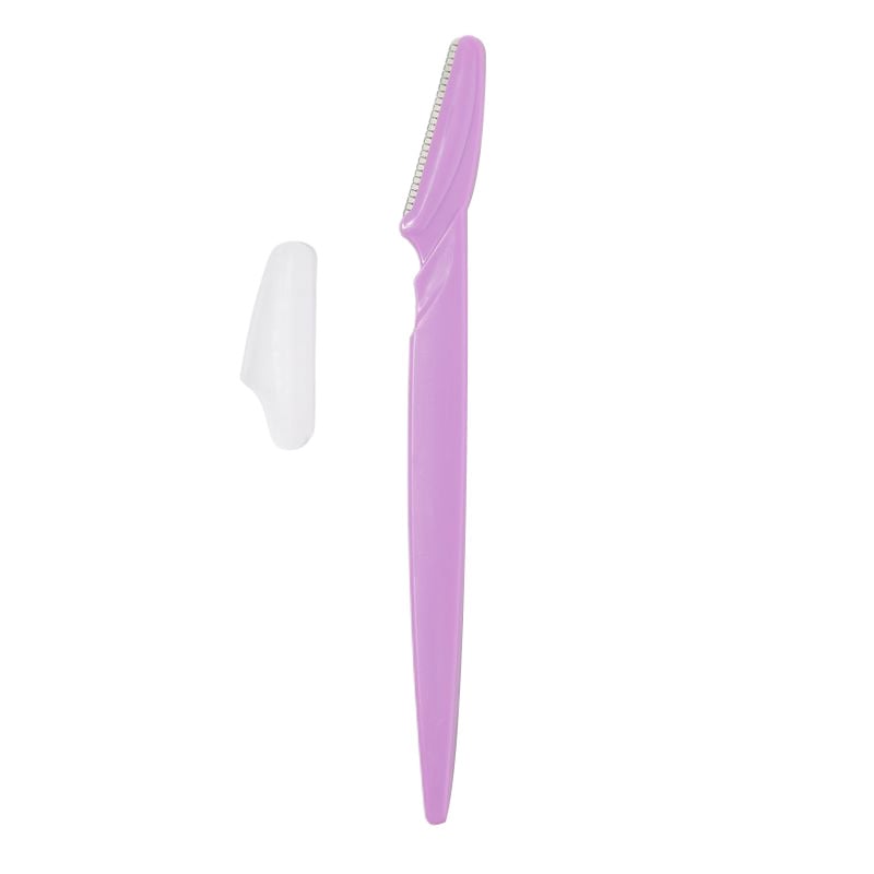 Straight-bladed sharp eyebrow trimming scissors