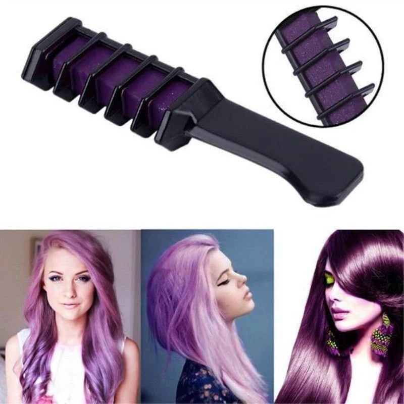 Temporary Mini Hair Color Crayon Dye Chalk with Brush Box