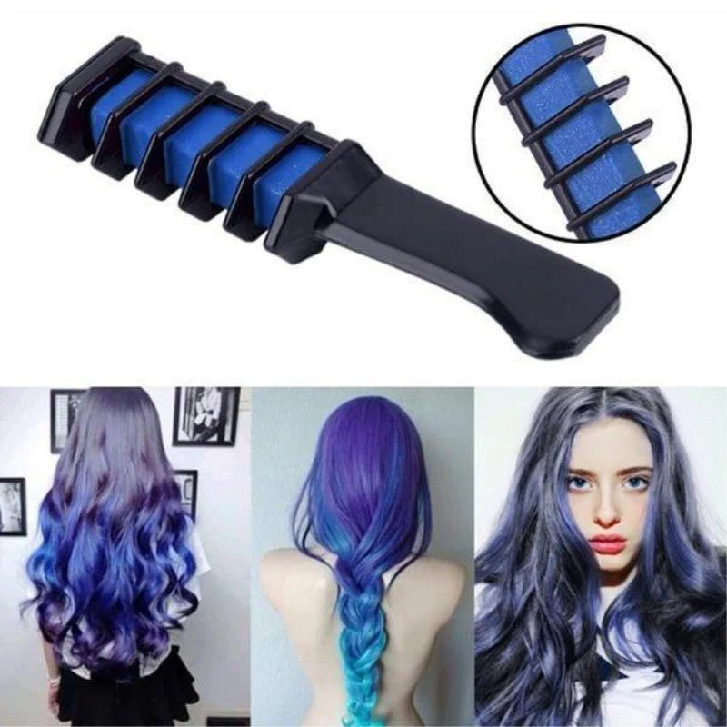 Temporary Mini Hair Color Crayon Dye Chalk with Brush Box