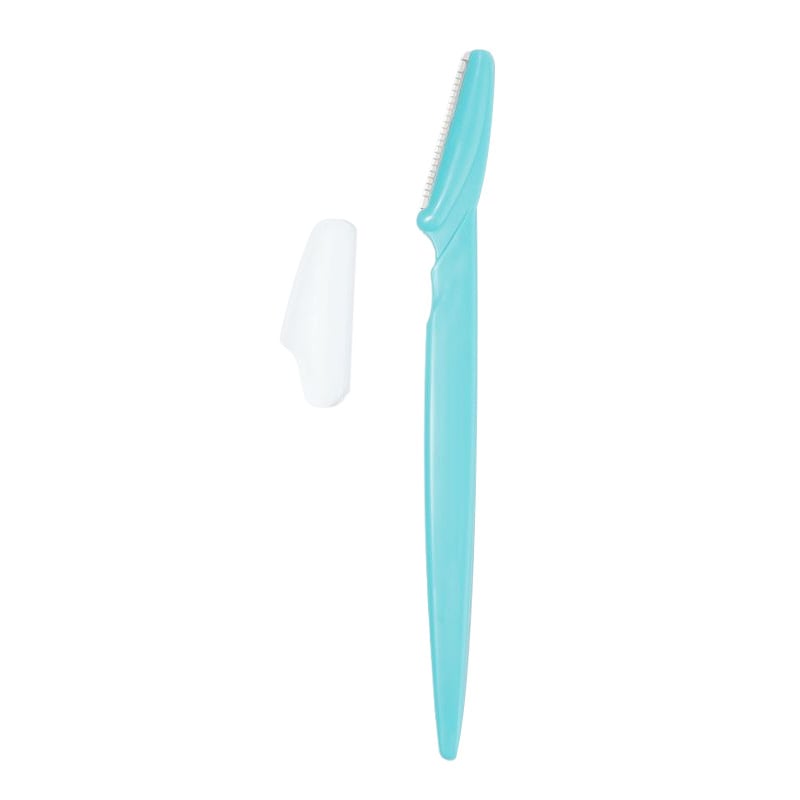 Straight-bladed sharp eyebrow trimming scissors