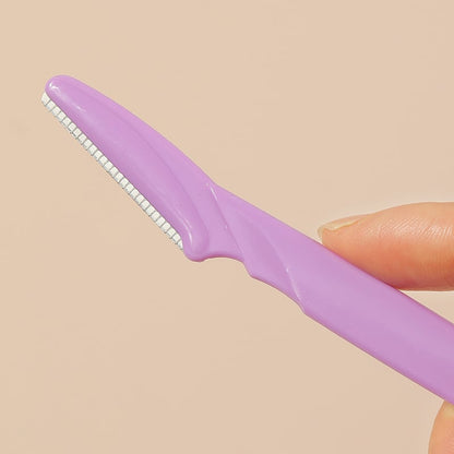 Straight-bladed sharp eyebrow trimming scissors